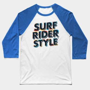 Surf Rider Style Baseball T-Shirt